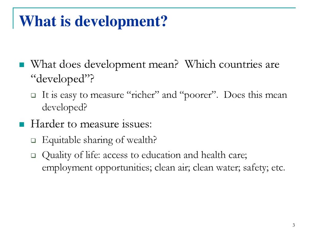 What cheap is development